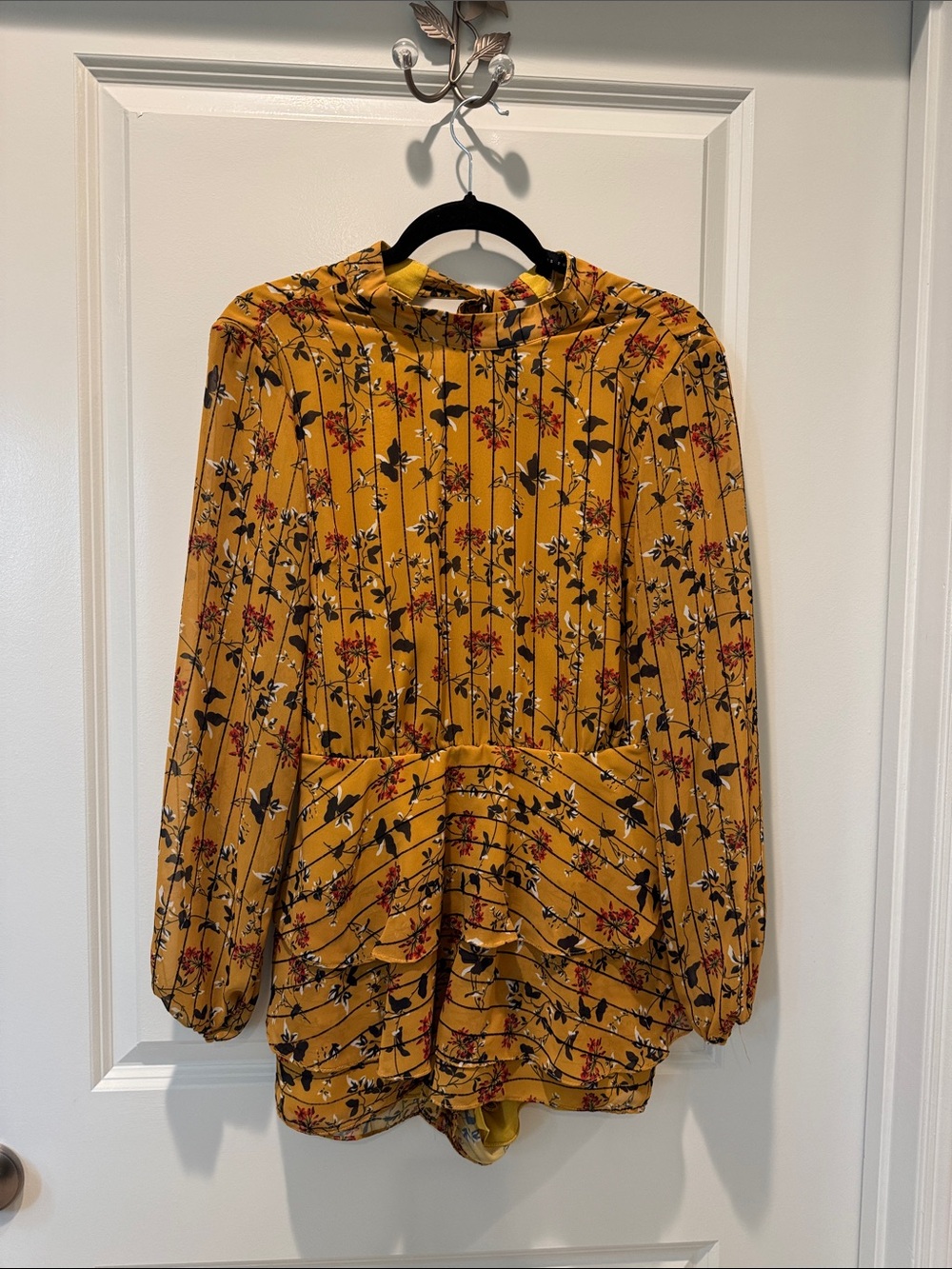 Endless Rose Mustard Floral Jumpsuit